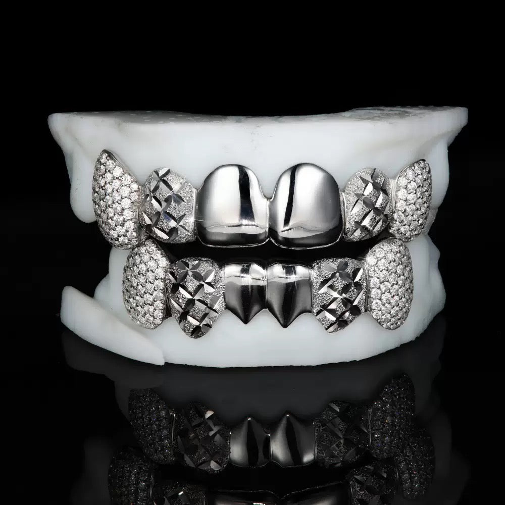 Custom Grillz & Polished Diamond Cut Grillz