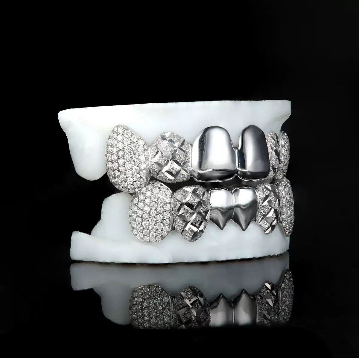Custom Grillz & Polished Diamond Cut Grillz
