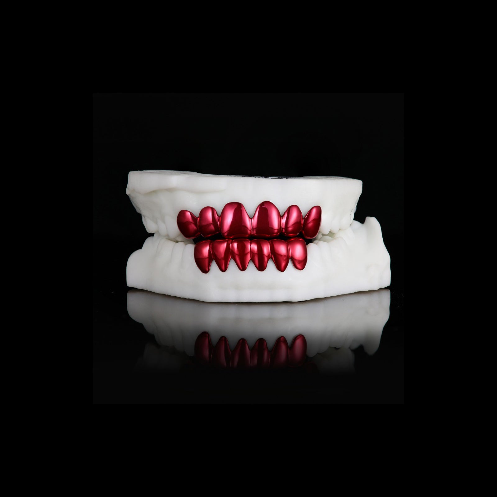 Custom grill & Red laser plating grillz