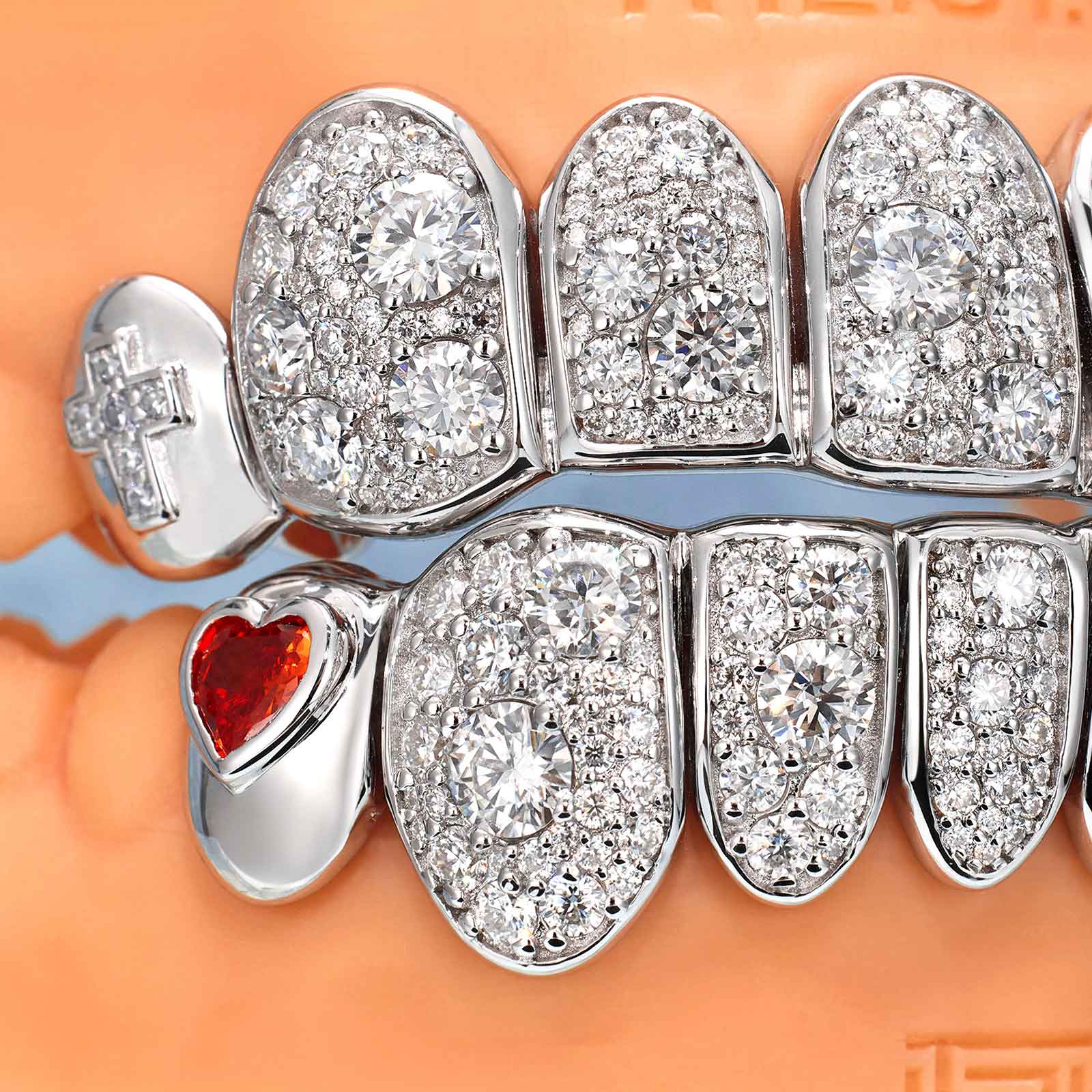 Custom grill & Mosaic Diamond Grillz