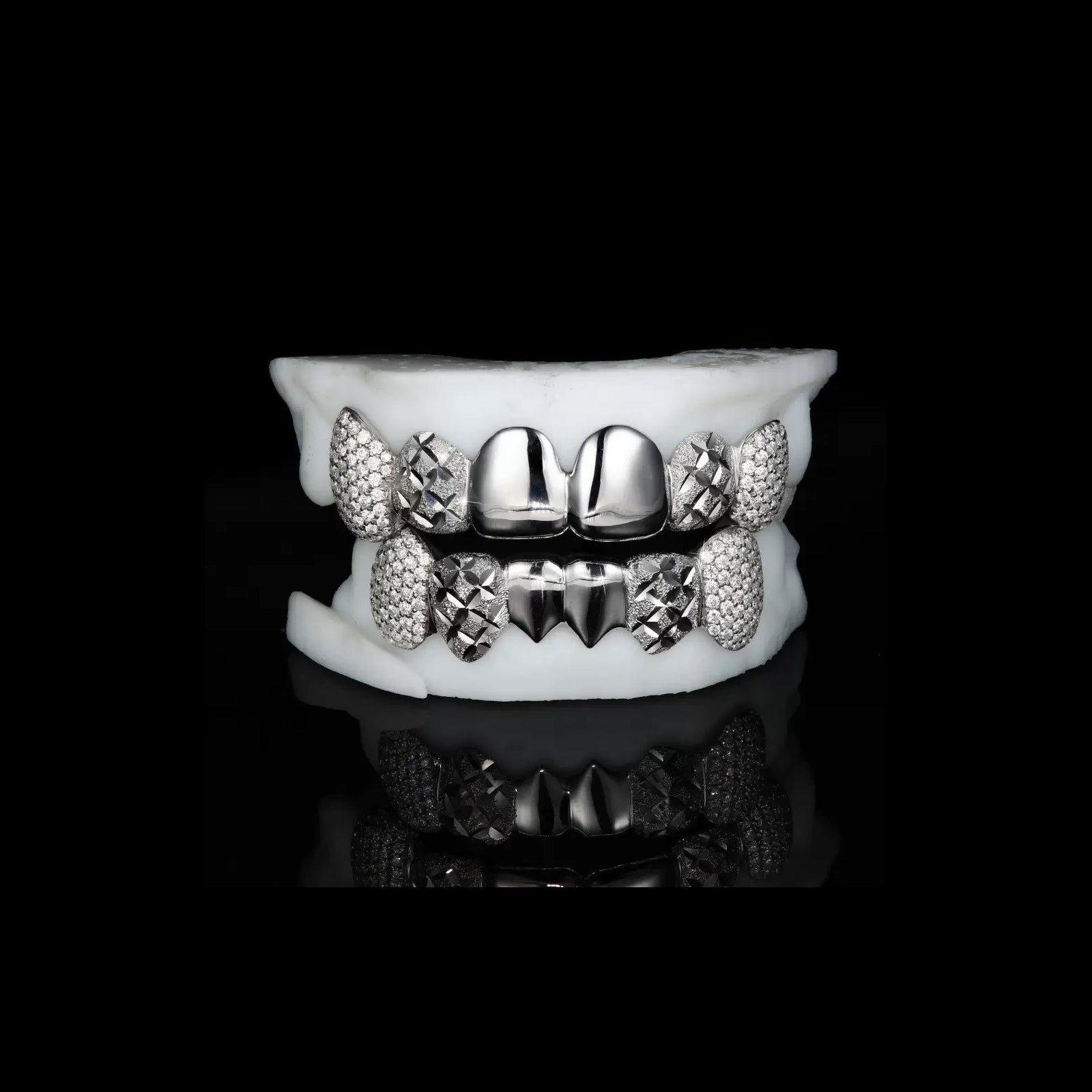 Custom Grillz & Polished Diamond Cut Grillz