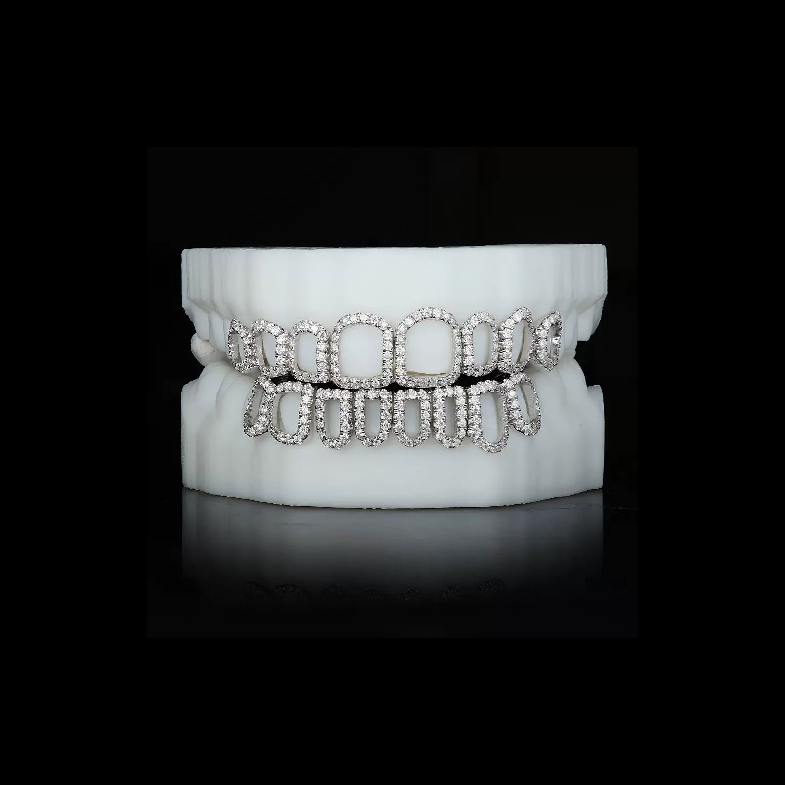 Custom Grillz & Open face moissanite diamond grillz
