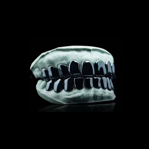 Custom grill & Black gold grillz