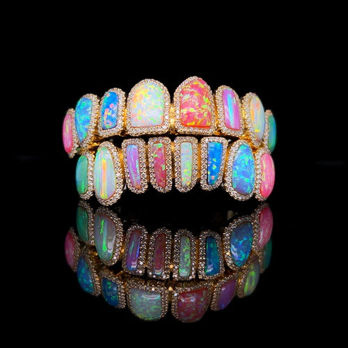 Custom grill & Rainbow Opal Grillz