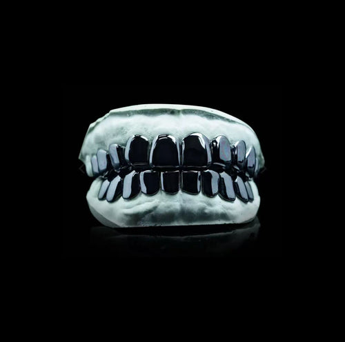 Custom grill & Black gold grillz