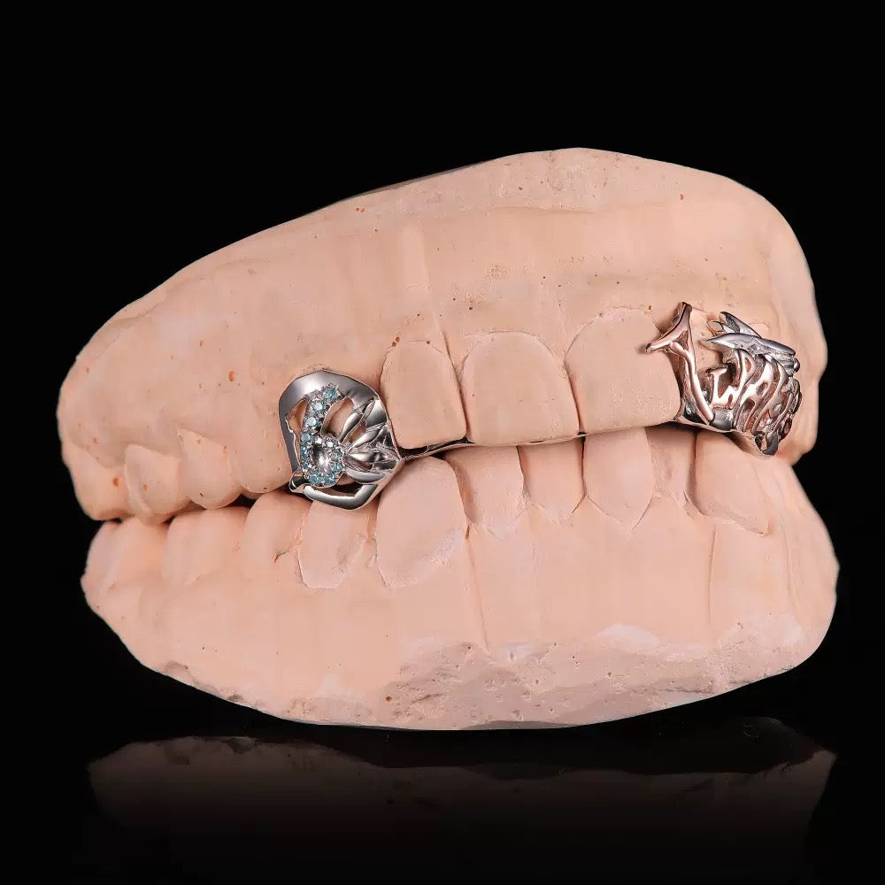 Custom Grillz & Open Face Diamond S925 Grillz
