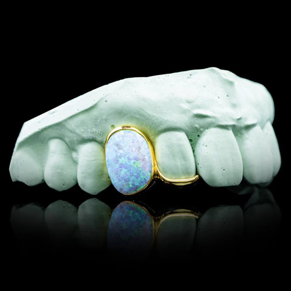 Custom grill & Twelve Constellations Series Opal Grillz