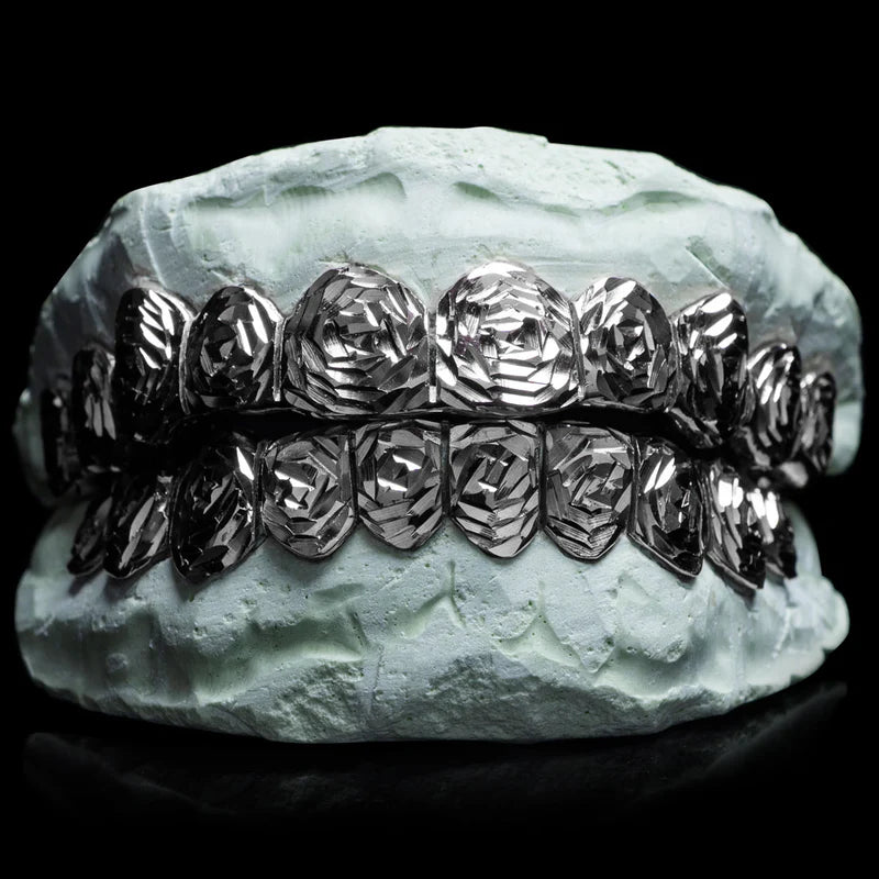 Custom grill & 925 Sterling Silver Rose Cut Grillz